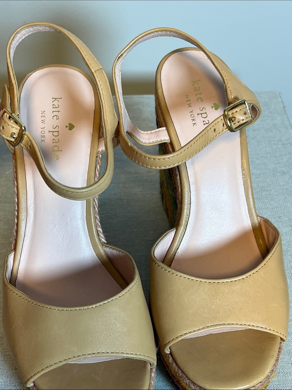 Kate Spade Nude Rainbow Espadrille Wedge - Picture 5 of 6